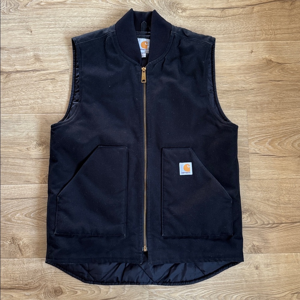 Men’s Carhartt duck canvas work vest sz small